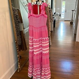 NEW! Crown and Ivy Pink maxi sun dress size Small